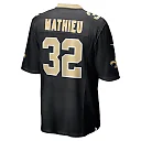 Zennovawear Tyrann Mathieu New Orleans Saints Youth Game Jersey - Black