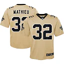 Zennovawear Tyrann Mathieu New Orleans Saints Youth Inverted Game Jersey - Gold