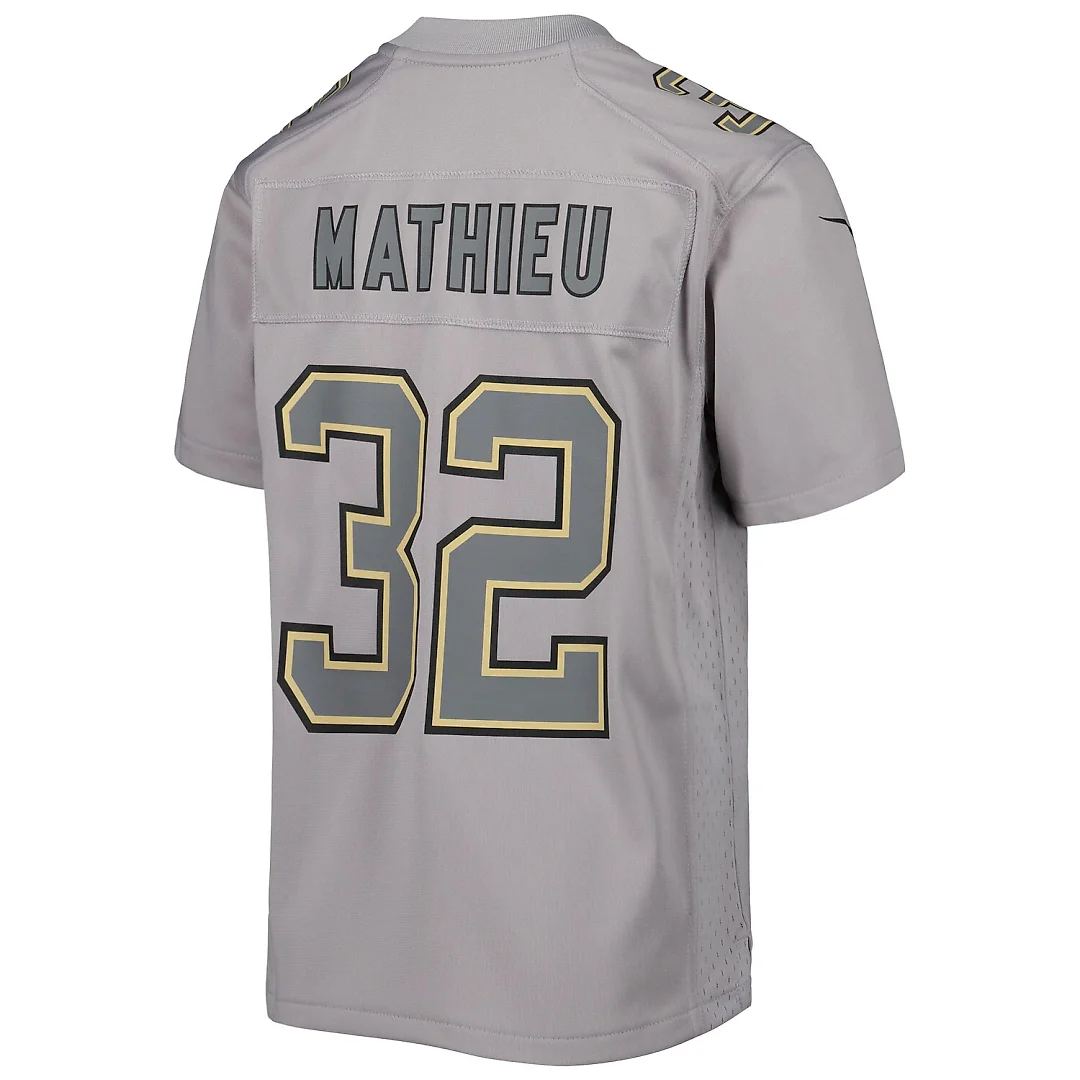 Zennovawear Tyrann Mathieu New Orleans Saints Youth Atmosphere Game Jersey - Gray