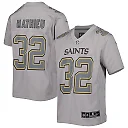 Zennovawear Tyrann Mathieu New Orleans Saints Youth Atmosphere Game Jersey - Gray