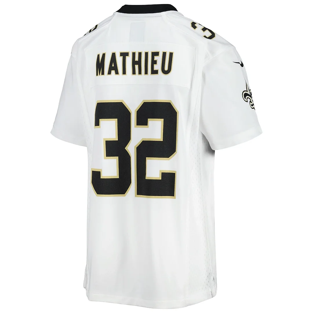 Zennovawear Tyrann Mathieu New Orleans Saints Youth Game Jersey - White