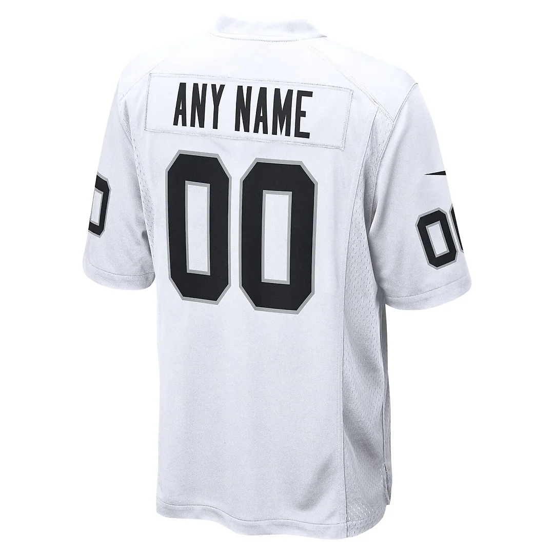 Zennovawear Las Vegas Raiders Youth Team Custom Game Jersey - White