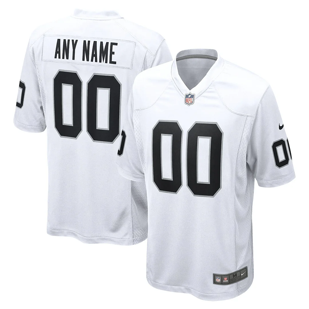 Zennovawear Las Vegas Raiders Youth Team Custom Game Jersey - White