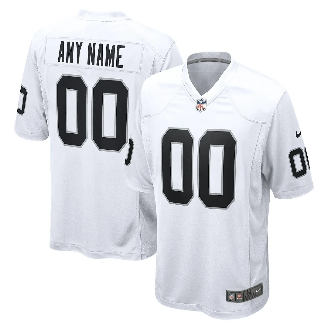 Zennovawear Las Vegas Raiders Youth Team Custom Game Jersey - White
