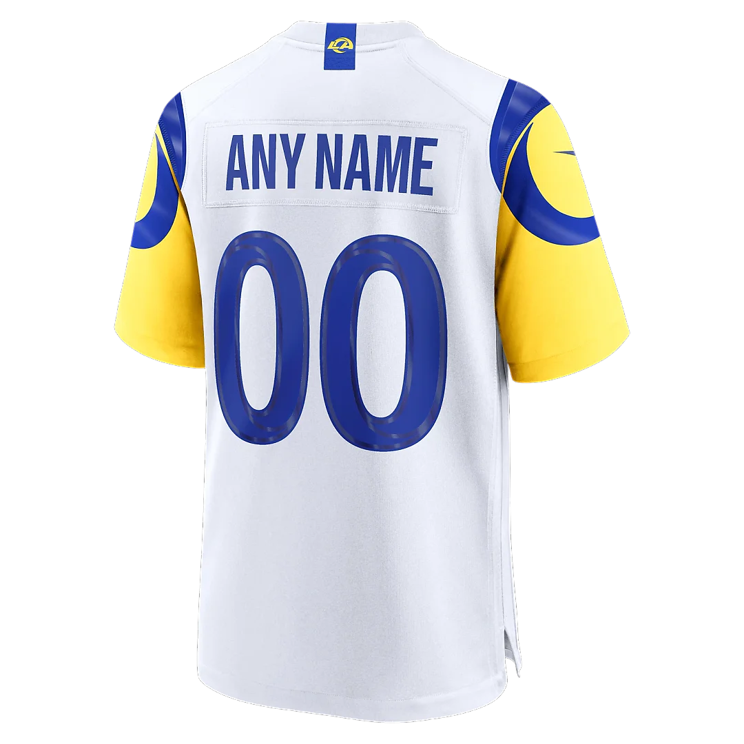 Zennovawear Los Angeles Rams Youth Custom Game Jersey - White