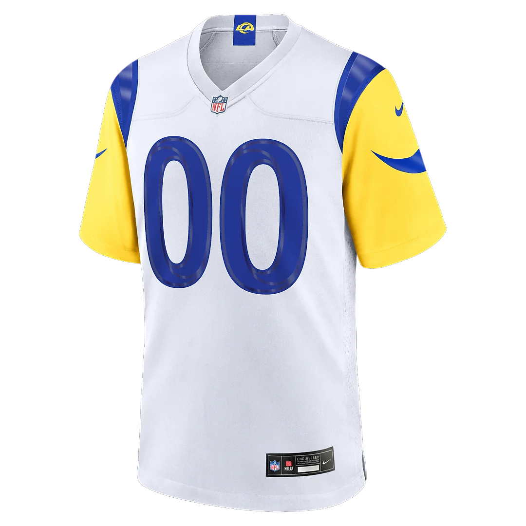 Zennovawear Los Angeles Rams Youth Custom Game Jersey - White