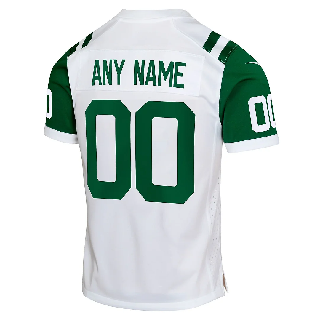 Zennovawear New York Jets Youth Classic Alternate Custom Replica Jersey - White