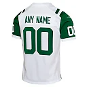 Zennovawear New York Jets Youth Classic Alternate Custom Replica Jersey - White