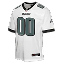 Zennovawear Philadelphia Eagles Youth Away Custom Game Jersey - White