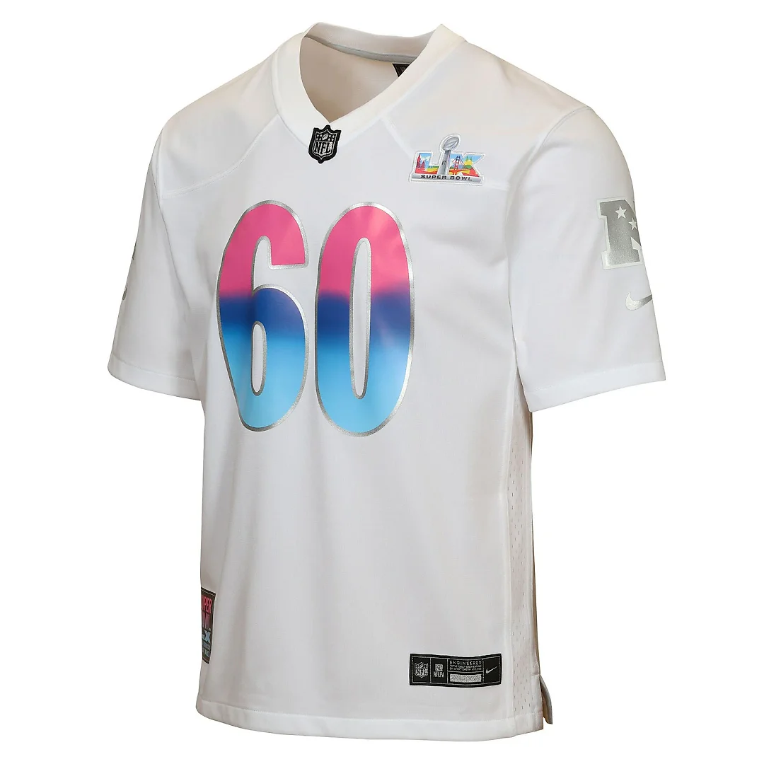 Zennovawear Super Bowl LX Youth Game Jersey - White