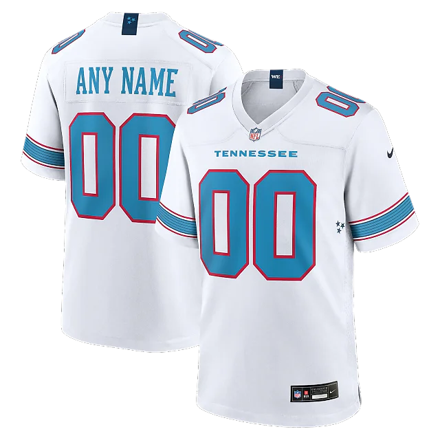 Zennovawear Tennessee Titans Youth Game Custom Jersey - White