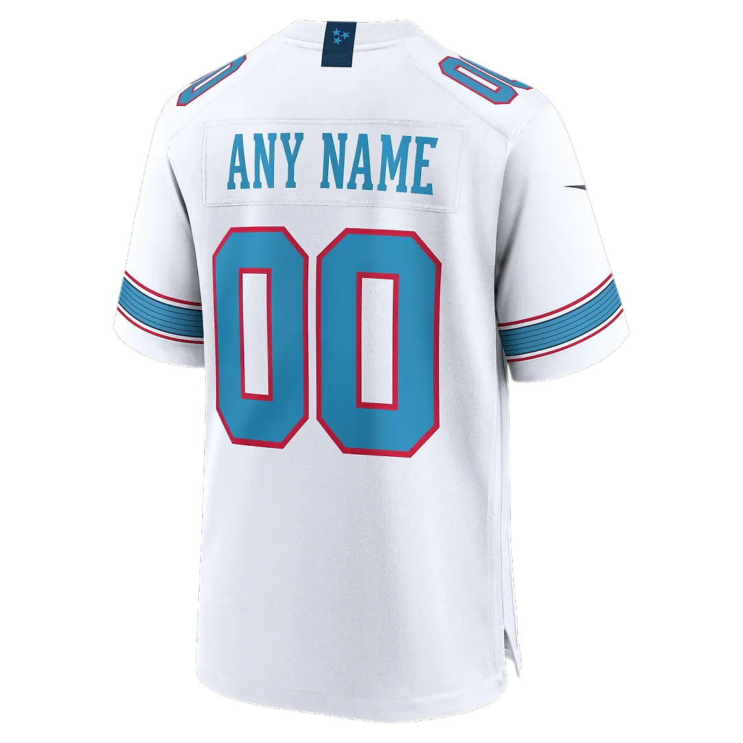 Zennovawear Tennessee Titans Youth Game Custom Jersey - White