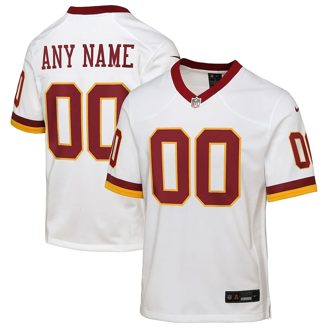 Zennovawear Washington Commanders Youth Game Super Bowl Era Custom Jersey - White