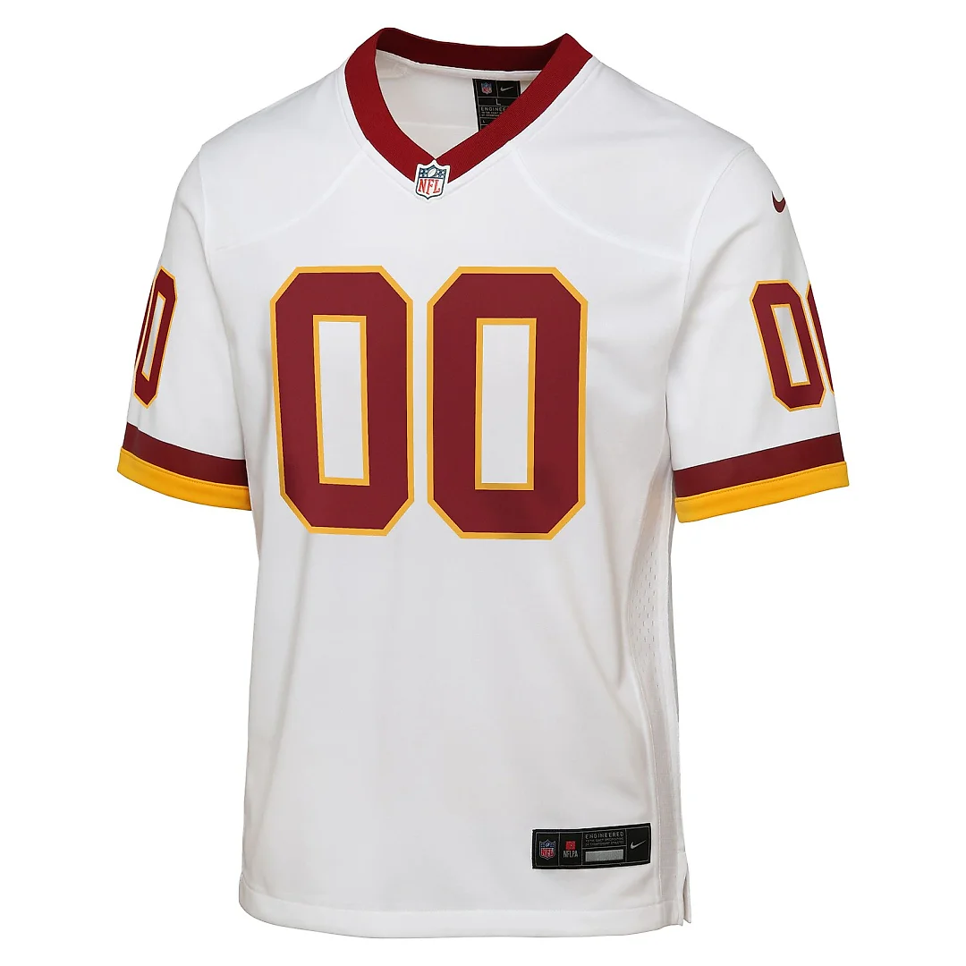 Zennovawear Washington Commanders Youth Game Super Bowl Era Custom Jersey - White