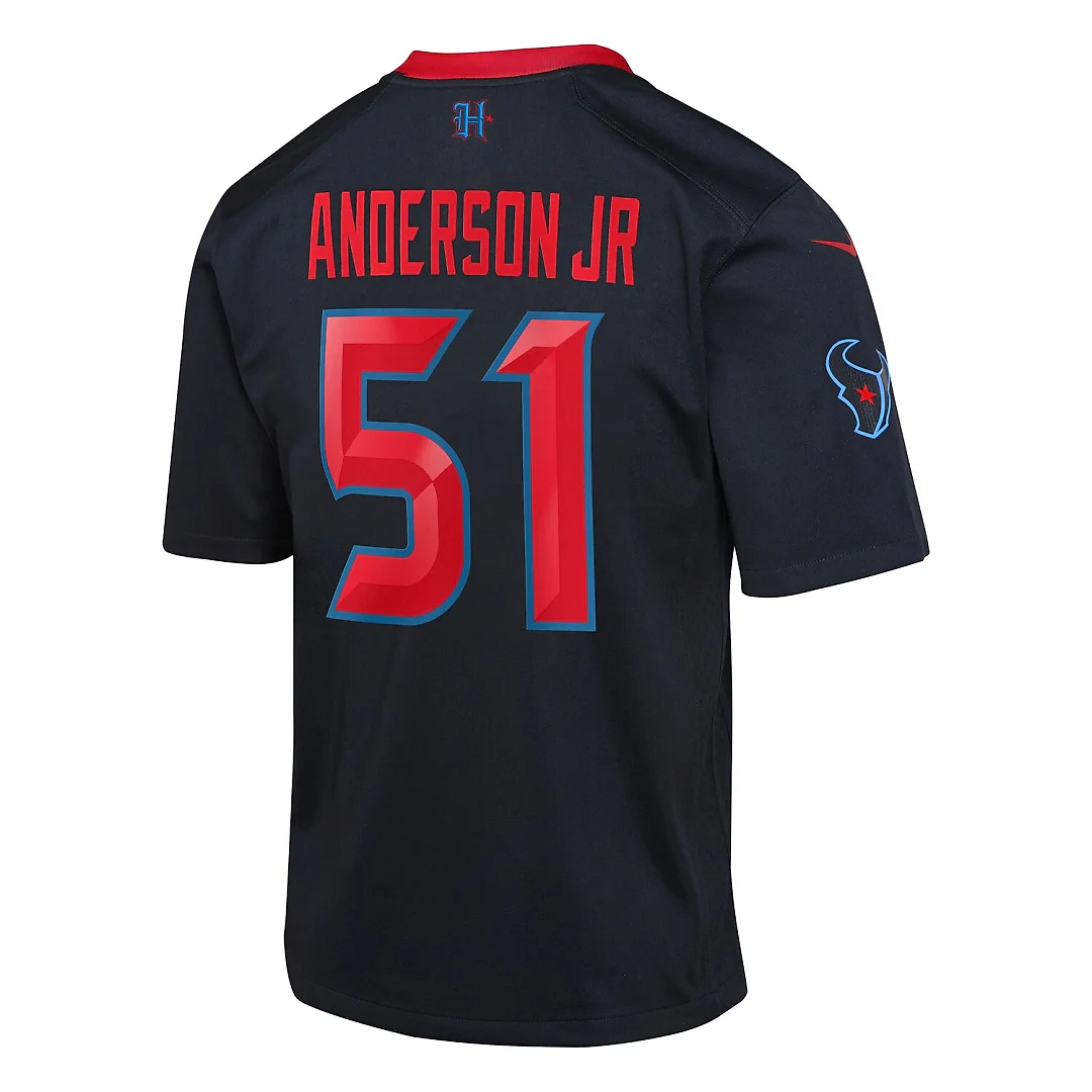 Zennovawear Will Anderson Jr. Houston Texans Youth Game Jersey - Navy