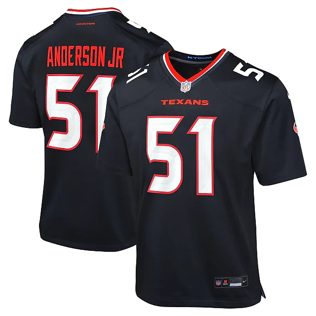 Zennovawear Will Anderson Jr. Houston Texans Youth Game Jersey - Navy