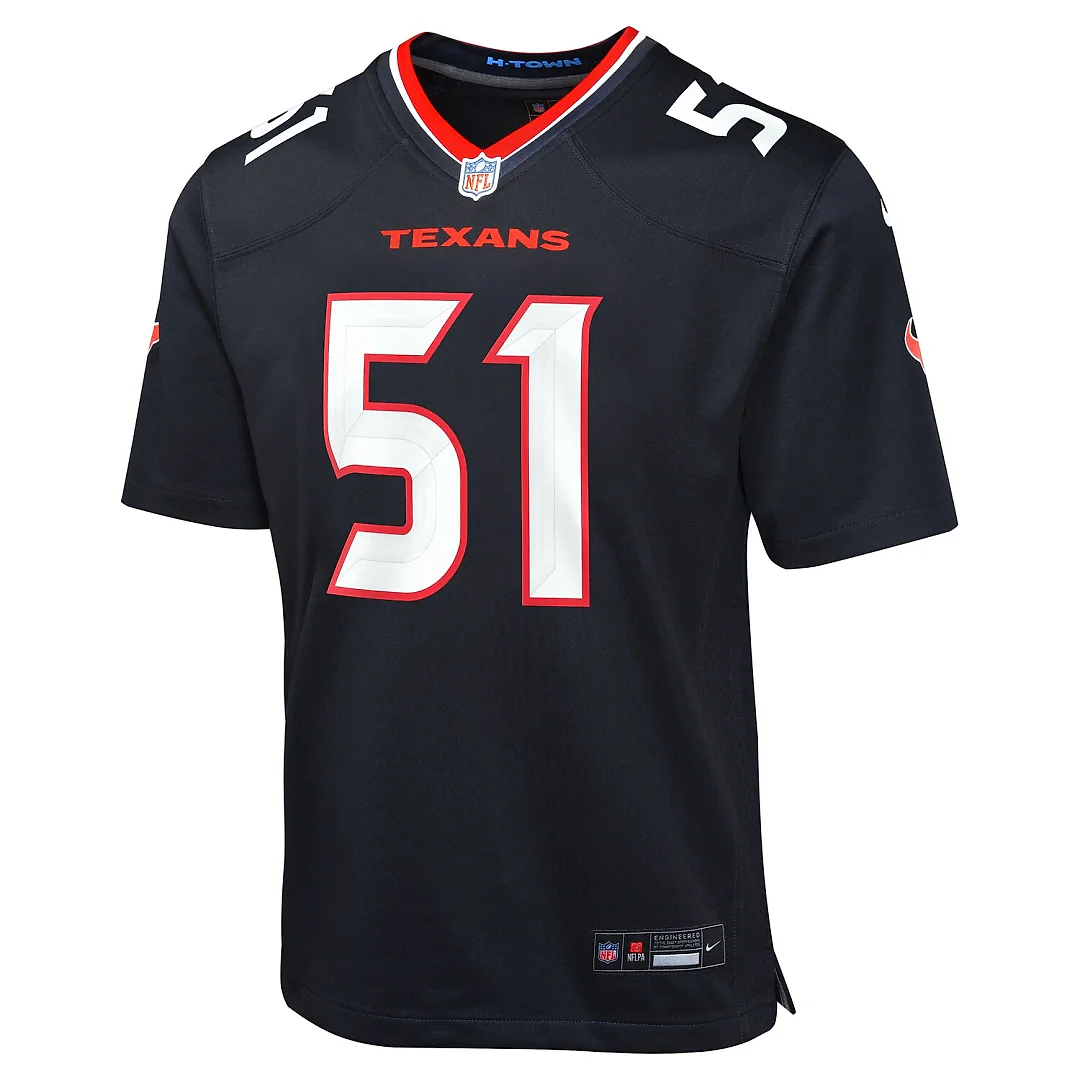 Zennovawear Will Anderson Jr. Houston Texans Youth Game Jersey - Navy