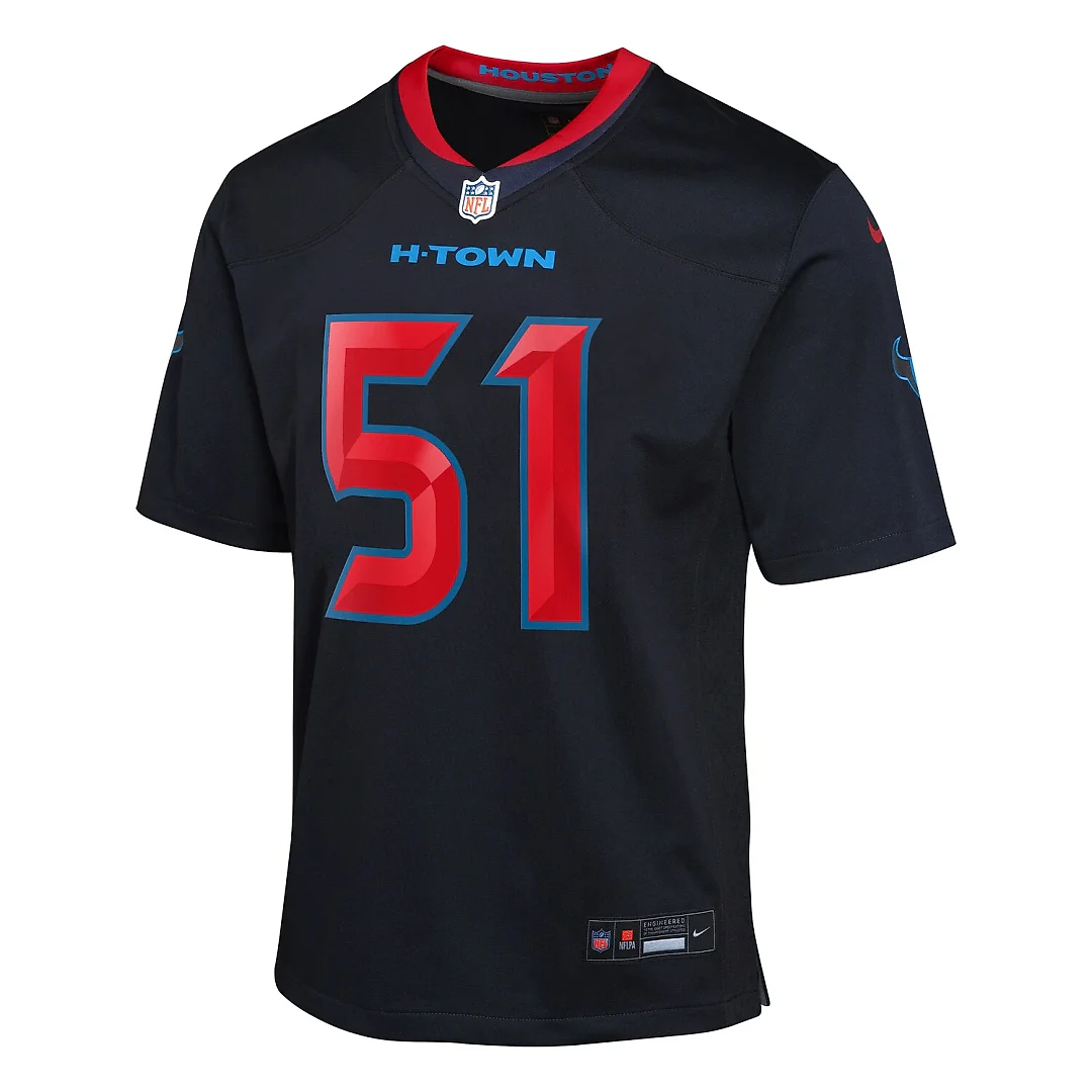 Zennovawear Will Anderson Jr. Houston Texans Youth Game Jersey - Navy