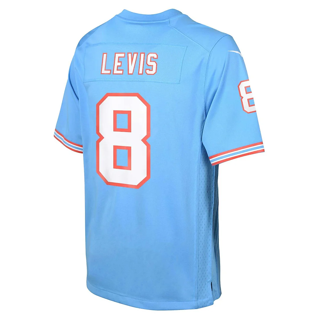 Zennovawear Will Levis Tennessee Titans Youth Game Jersey - Light Blue