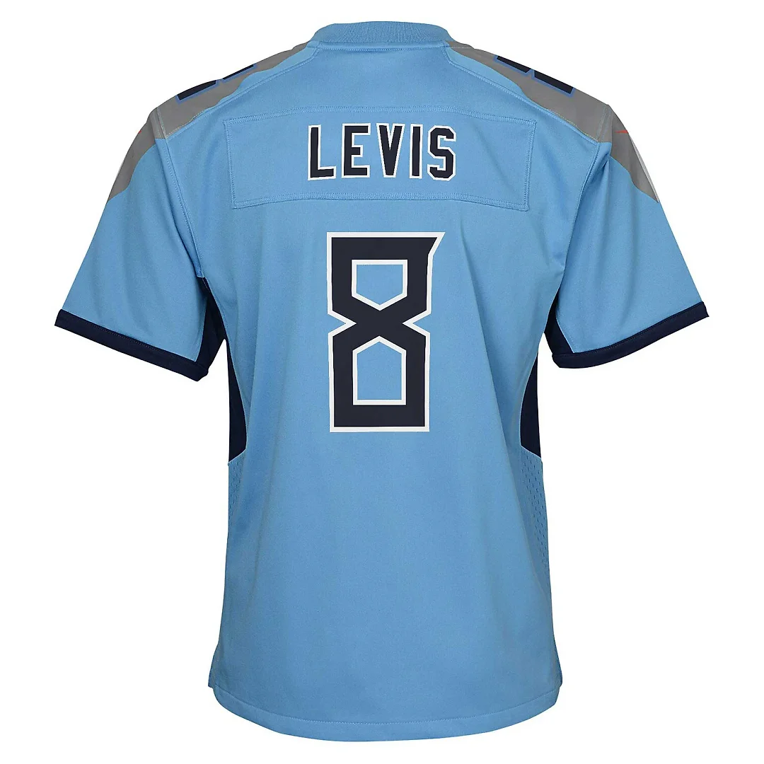 Zennovawear Will Levis Tennessee Titans Youth Game Jersey - Light Blue