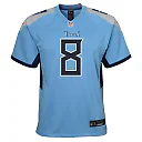 Zennovawear Will Levis Tennessee Titans Youth Game Jersey - Light Blue