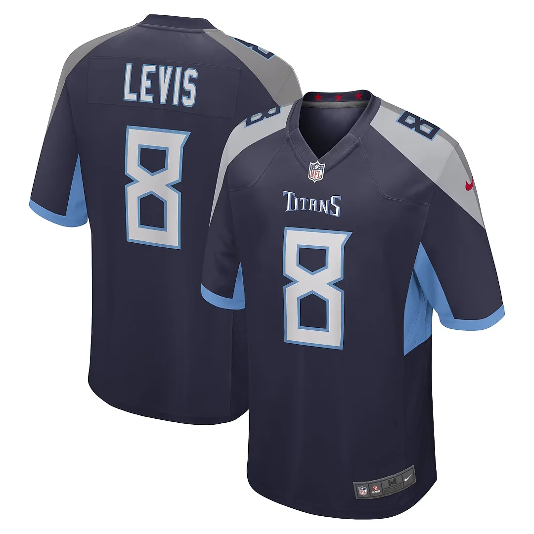 Zennovawear Will Levis Tennessee Titans Youth Game Jersey - Navy