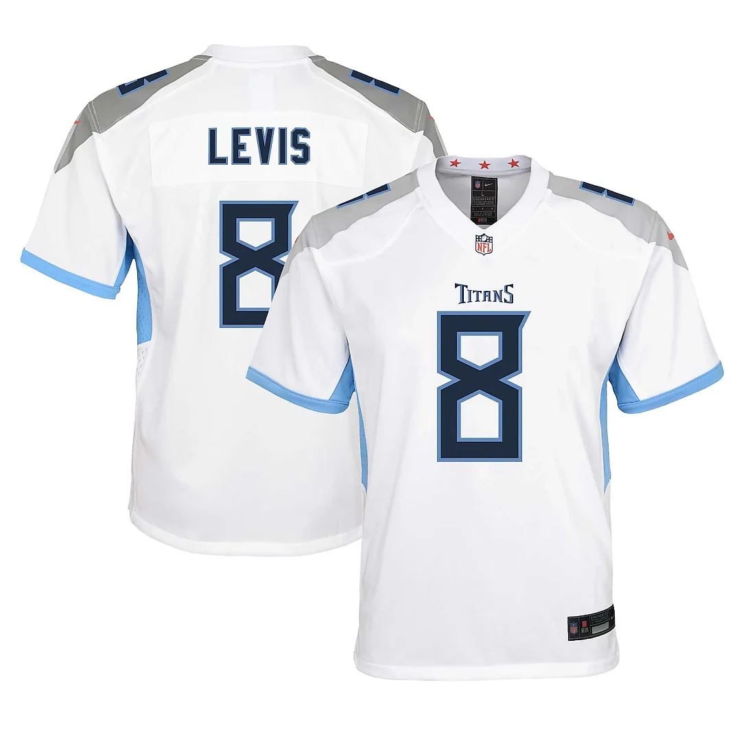 Zennovawear Will Levis Tennessee Titans Youth Game Jersey - White