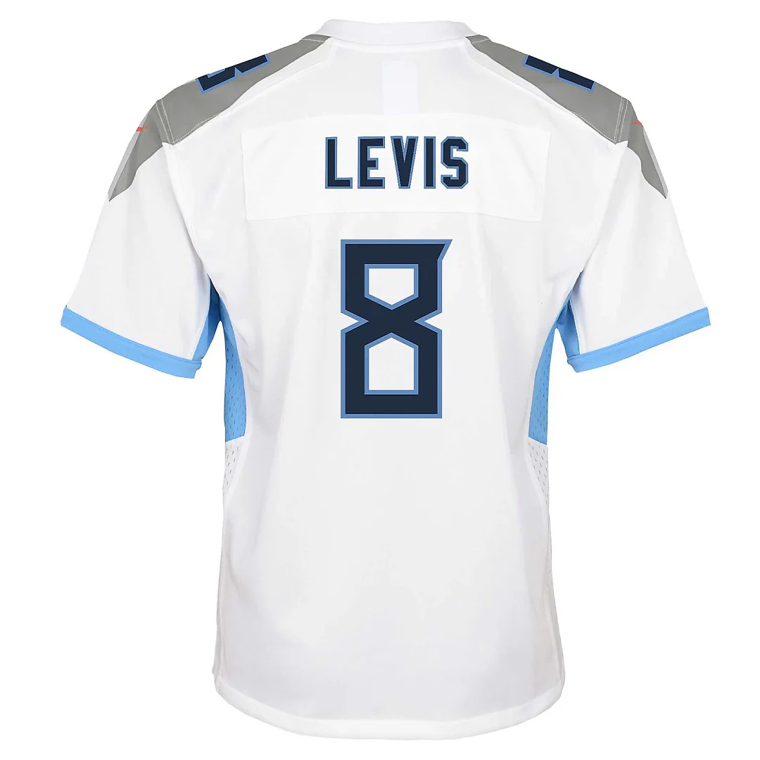 Zennovawear Will Levis Tennessee Titans Youth Game Jersey - White