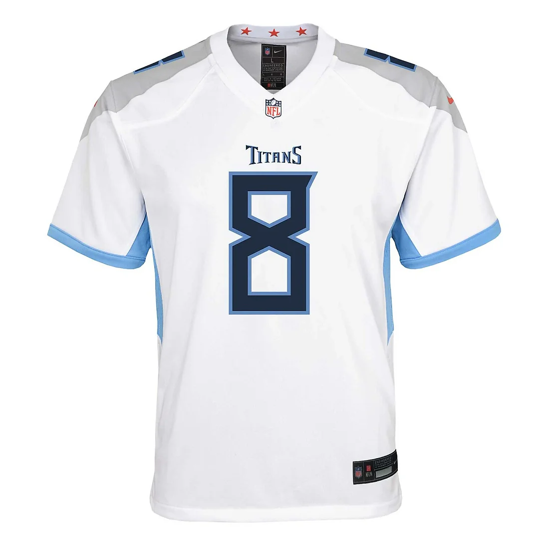 Zennovawear Will Levis Tennessee Titans Youth Game Jersey - White