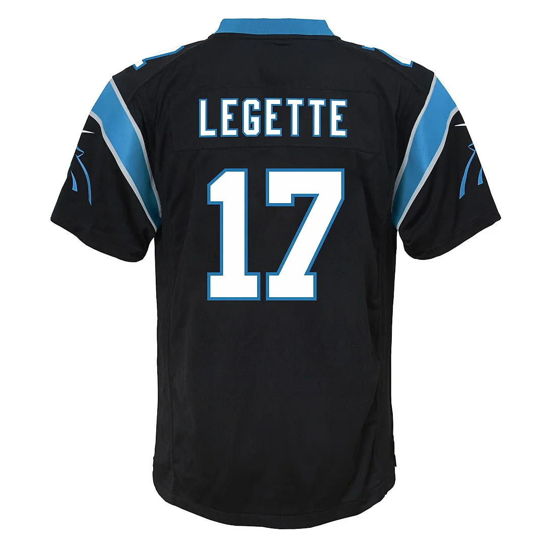 Zennovawear Xavier Legette Carolina Panthers Youth Team Game Jersey - Black