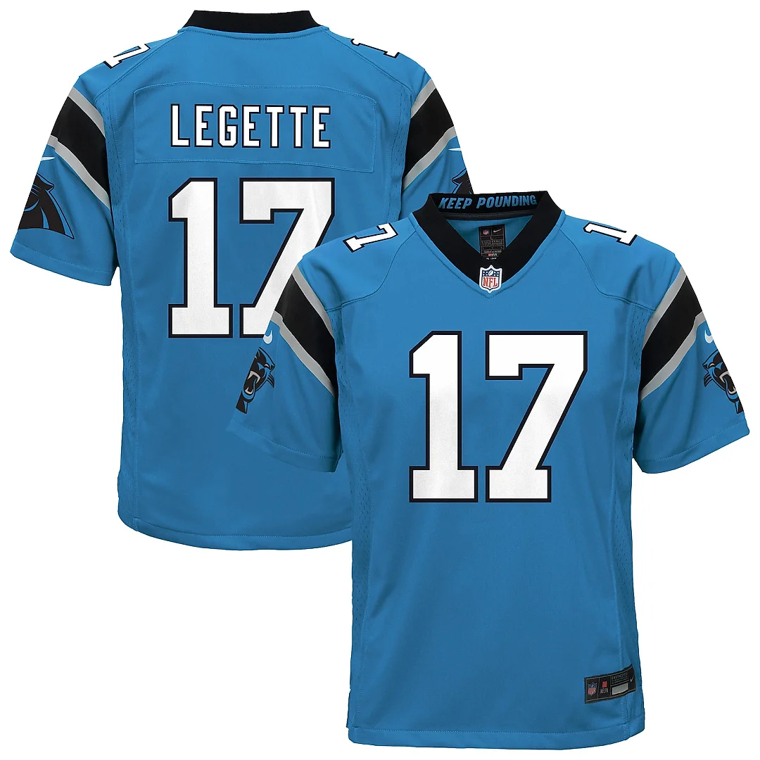 Zennovawear Xavier Legette Carolina Panthers Youth Alternate Game Jersey - Blue