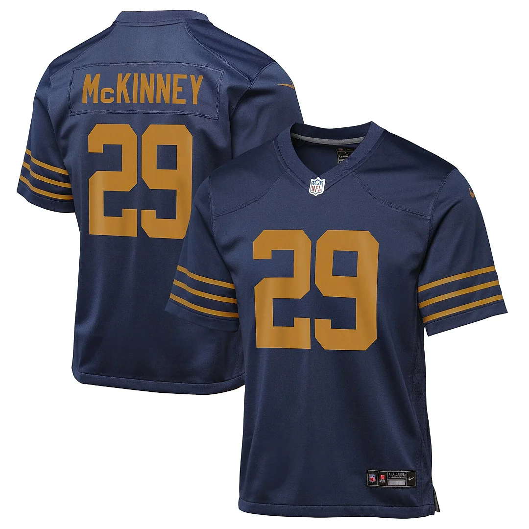 Zennovawear Xavier McKinney Green Bay Packers Youth The 1923 Classic Game Jersey - Navy
