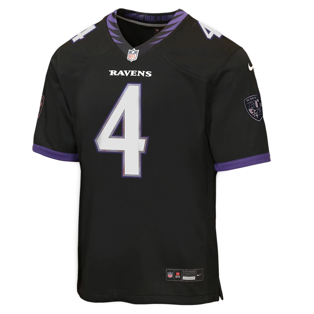 Zennovawear Zay Flowers Baltimore Ravens Youth Alternate Game Jersey - Black