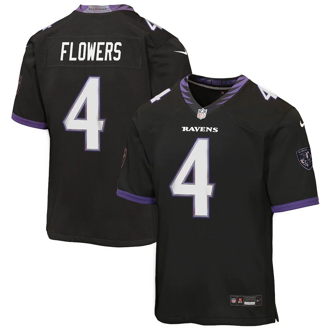 Zennovawear Zay Flowers Baltimore Ravens Youth Alternate Game Jersey - Black