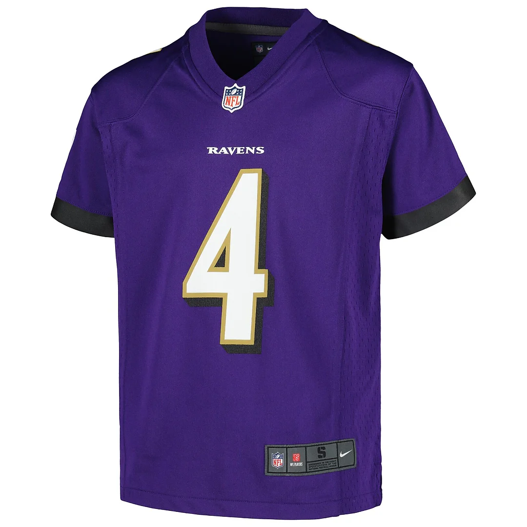 Zennovawear Zay Flowers Baltimore Ravens Youth Game Jersey - Purple