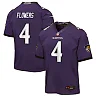 Zennovawear Zay Flowers Baltimore Ravens Youth Game Jersey - Purple