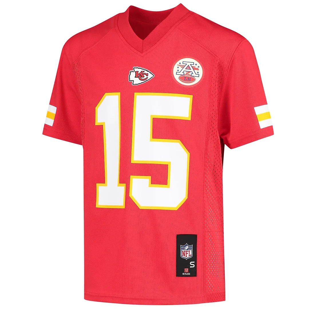 Zennovawear Patrick Mahomes Kansas City Chiefs Youth Replica Jersey - Red