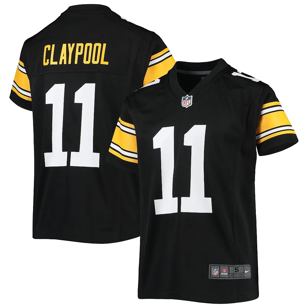 Zennovawear Youth Pittsburgh Steelers Chase Claypool Black Alternate Game Jersey