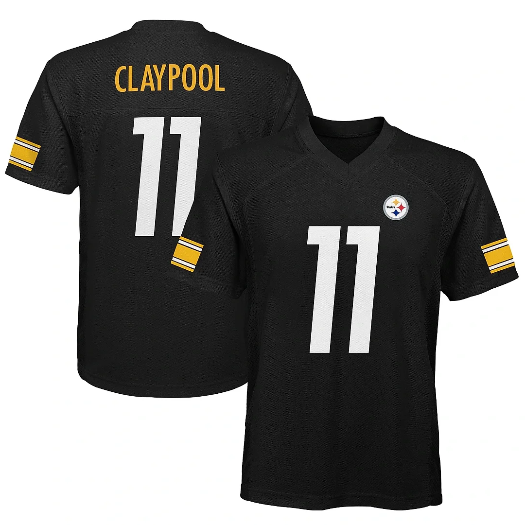 Zennovawear Youth Pittsburgh Steelers Chase Claypool Black Player Jersey