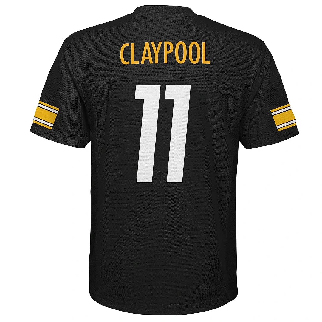 Zennovawear Youth Pittsburgh Steelers Chase Claypool Black Player Jersey