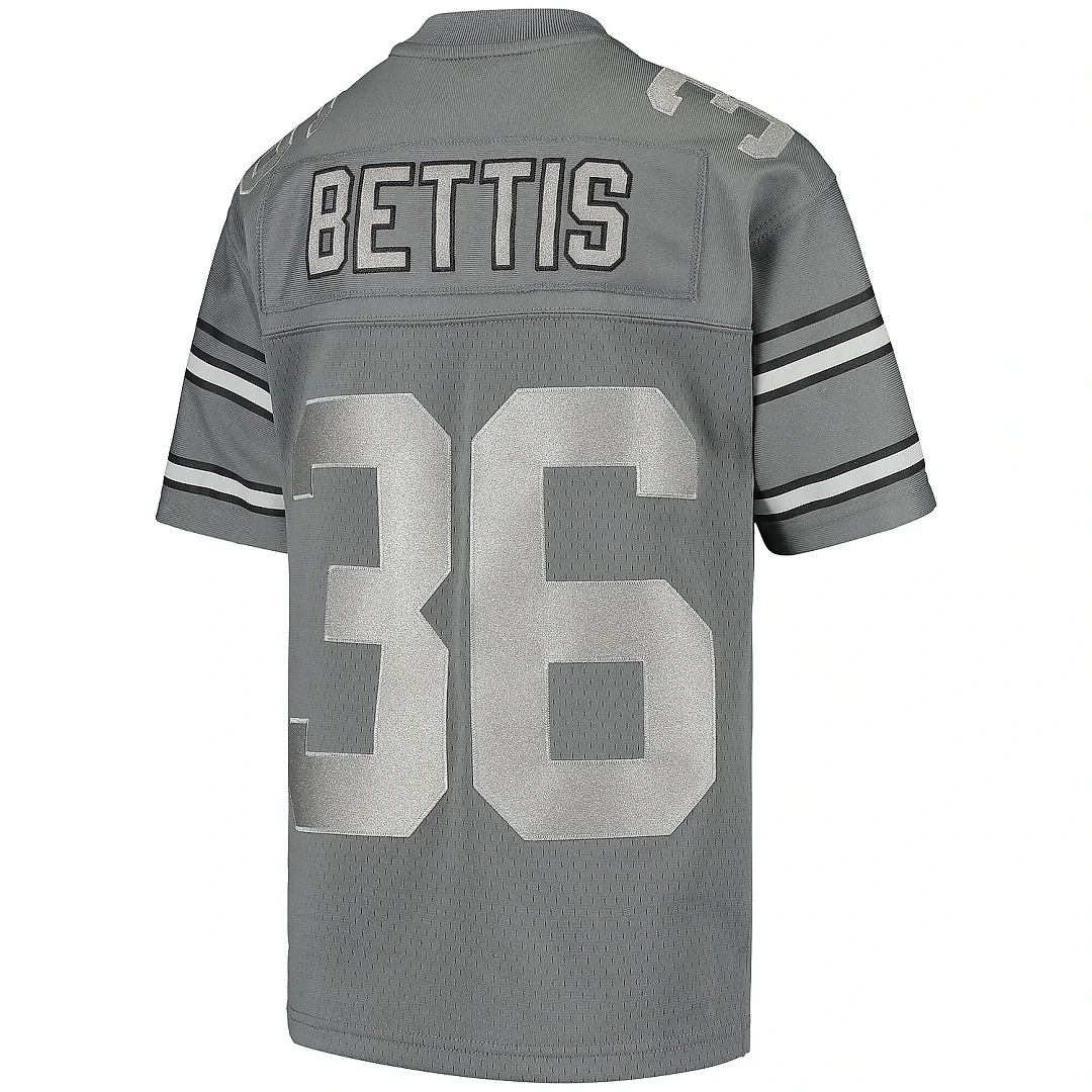 Zennovawear Youth Pittsburgh Steelers Jerome Bettis Mitchell & Ness Charcoal 1996 Retired Player Metal Jersey