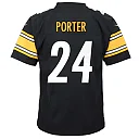 Zennovawear Youth Pittsburgh Steelers Joey Porter Jr. Black Game Jersey