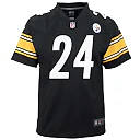 Zennovawear Youth Pittsburgh Steelers Joey Porter Jr. Black Game Jersey