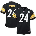 Zennovawear Youth Pittsburgh Steelers Joey Porter Jr. Black Game Jersey