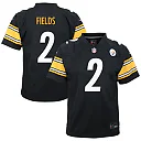 Zennovawear Youth Pittsburgh Steelers Justin Fields Black Team Game Jersey