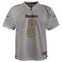 Zennovawear Youth Pittsburgh Steelers Kenny Pickett Gray Atmosphere Game Jersey