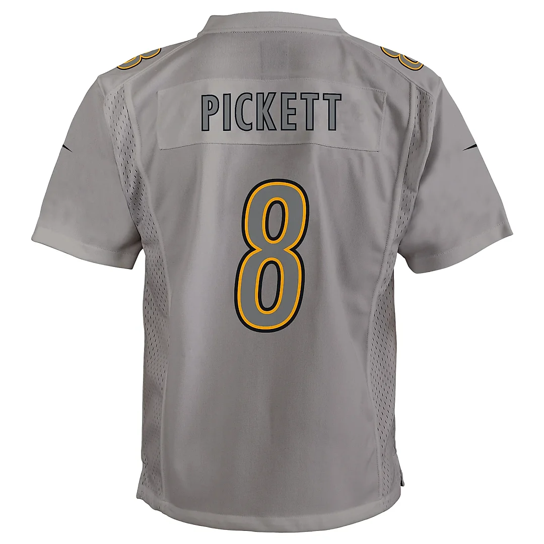 Zennovawear Youth Pittsburgh Steelers Kenny Pickett Gray Atmosphere Game Jersey