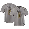 Zennovawear Youth Pittsburgh Steelers Kenny Pickett Gray Atmosphere Game Jersey