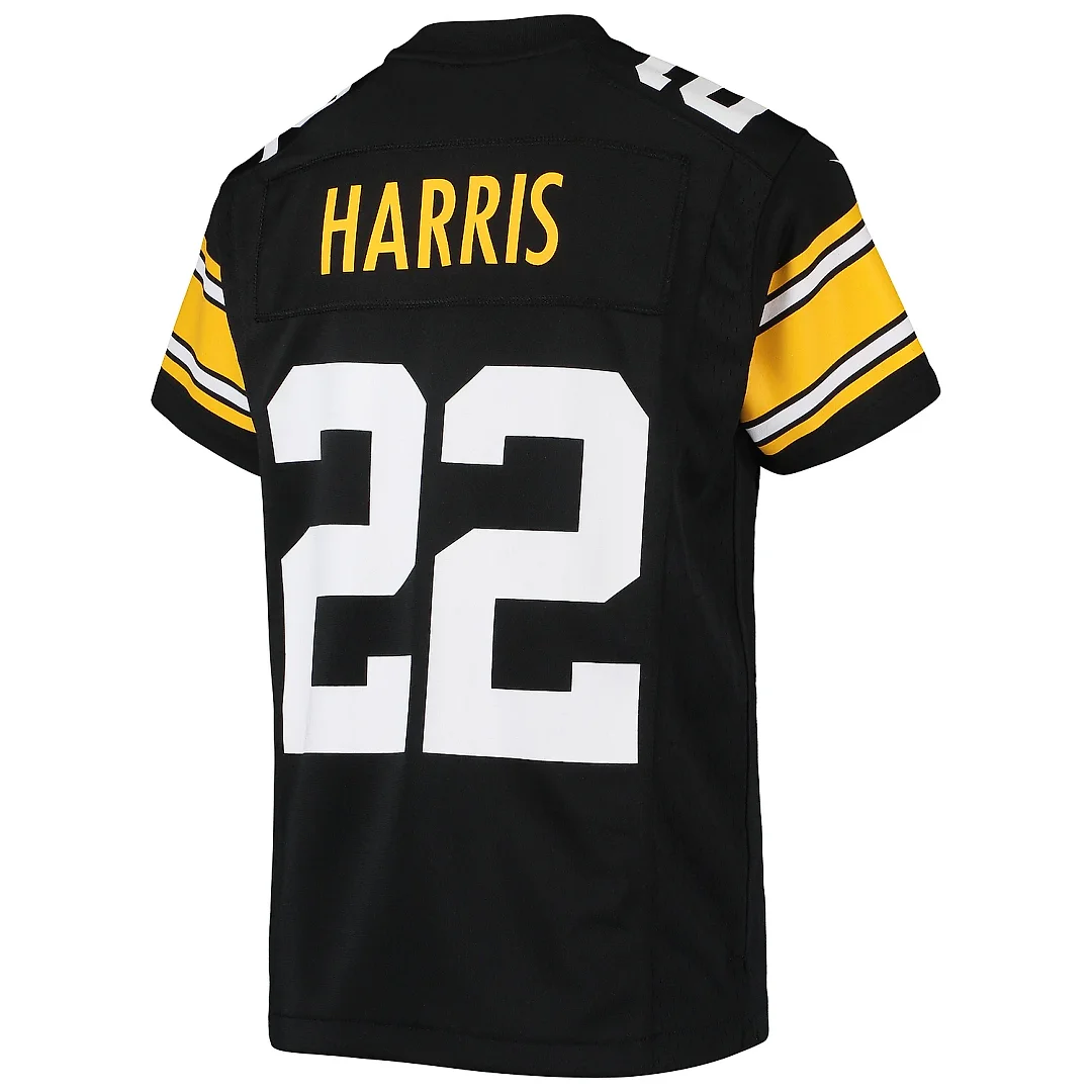 Zennovawear Youth Pittsburgh Steelers Najee Harris Black Game Jersey