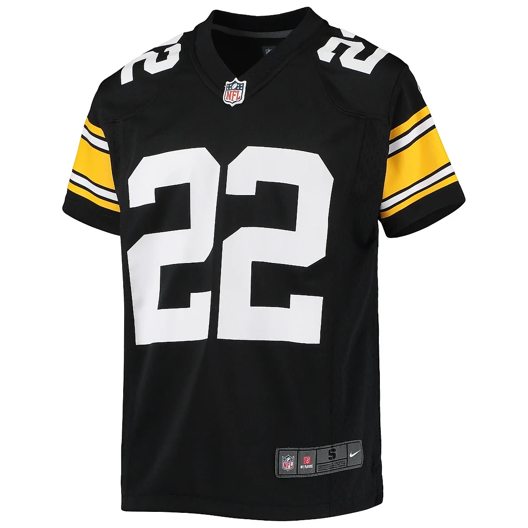 Zennovawear Youth Pittsburgh Steelers Najee Harris Black Game Jersey